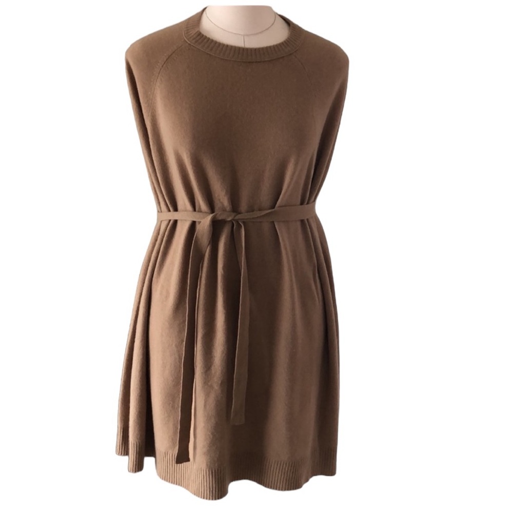 Magaschoni cashmere belted poncho sweater